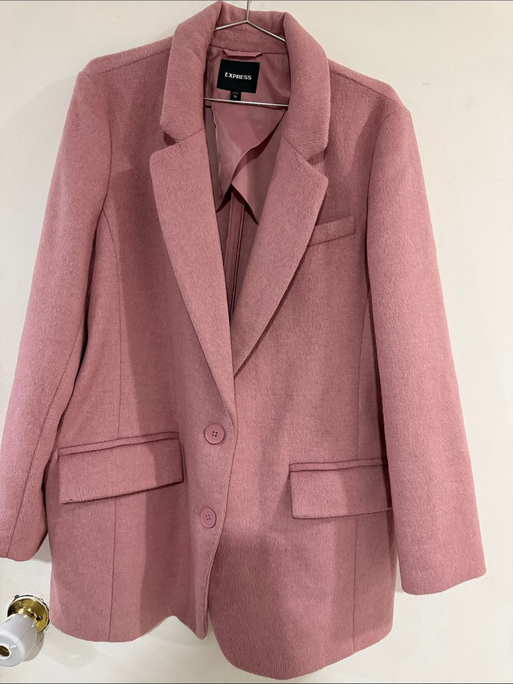 Express Pink Tailored Blazer Jacket